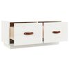 vidaXL TV Cabinet White 80x34x35 cm Solid Wood Pine