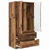 vidaXL Cabinet with Drawer Old Wood 79.5 x 49 x 156 cm Engineered Wood