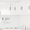 vidaXL Kitchen Wall Corner Cabinet Kalmar High Gloss White Engineered Wood