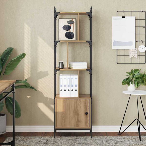 vidaXL Bookcase Artisan Oak 44.5 x 30 x 154.5 cm Engineered Wood