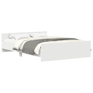 vidaXL Bed Frame without Mattress White 140x200 cm
