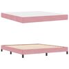 vidaXL Box Spring Bed with Mattress Pink 180 x 220 cm Fabric