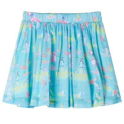 Kids' Pleated Skirt Light Aqua 92