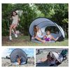 DERYAN Pop-up Luxe Beach Tent XXL 155x133x95 cm Silver