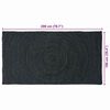 vidaXL Area Rugs Rectangular Dark Grey 100 x 200 cm Jute
