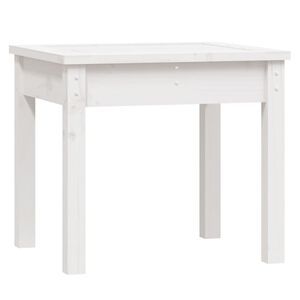 vidaXL Garden Bench White 50x44x45 cm Solid Wood Pine