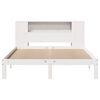 vidaXL Bookcase Bed without Mattress White 160x200cm Solid Wood Pine