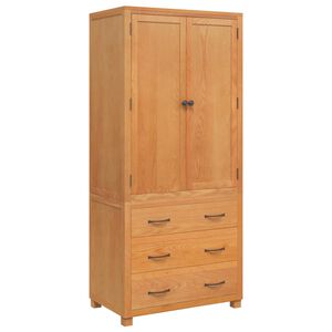 vidaXL Storage Furniture Set with Drawer 2 pcs Brown 80 x 50 x 180 cm