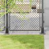 vidaXL Post Bases Square 4 pcs Anthracite 61x61 mm Powder-coated Steel