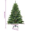 vidaXL Artificial Hinged Christmas Tree Green 120 cm PVC, PE and steel