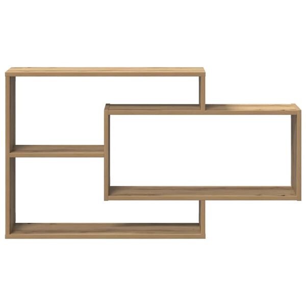 vidaXL Wall Shelf Artisan Oak 104x20x58.5 cm Engineered Wood
