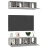 vidaXL TV Cabinets 4 pcs Concrete Grey 60x30x30 cm Engineered Wood