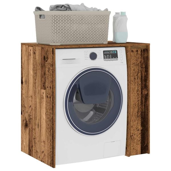 vidaXL Wash Machine Cabinet Old Wood 87 x 60 x 89 cm Engineered wood
