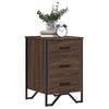 vidaXL Bedside Cabinet Brown Oak 40x41x60 cm Engineered Wood