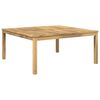 vidaXL Coffee Table White 100 x 100.5 x 45 cm Solid Acacia Wood