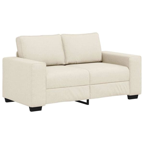 vidaXL Sofa Beige 160 x 77 x 82 cm Linen
