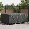 vidaXL Furniture Cover Plain Black 220 x 190 x 85 cm 600D