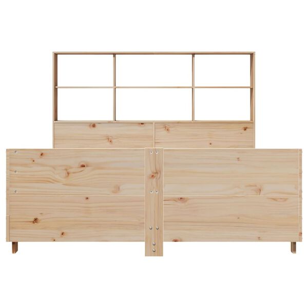 vidaXL Bed Frame without Mattress 140x200 cm Solid Wood Pine