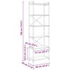 vidaXL Bookshelf Grey sonoma 60 x 30 x 190 cm Engineered Wood