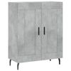 vidaXL Highboard Concrete Grey 69.5x34x180 cm Engineered Wood