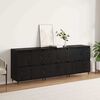 vidaXL Storage Cabinet 3 pcs Black Oak 60 x 35 x 70 cm