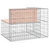 vidaXL Garden Bench Gabion Design 92x71x65.5 cm Solid Wood Douglas