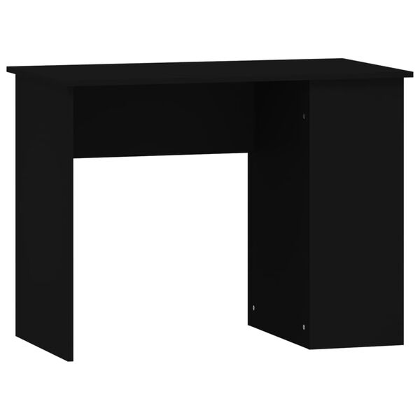 vidaXL Desk Black 100x55x75 Engineered Wood