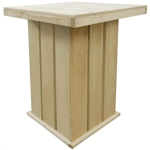 vidaXL Bar Table 75x75x110 cm Impregnated Pinewood