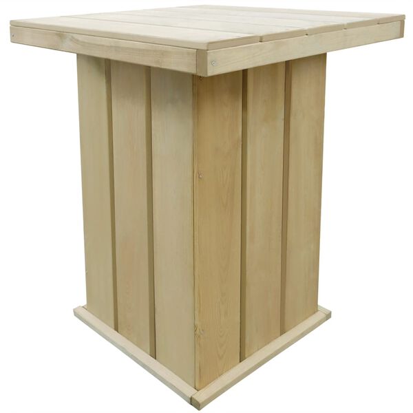 vidaXL Bar Table 75x75x110 cm Impregnated Pinewood