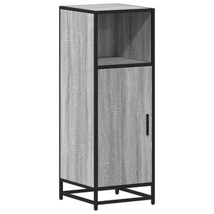 vidaXL Bathroom Cabinet Grey Sonoma 35x37.5x100 cm Engineered Wood
