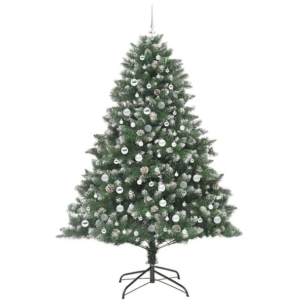 vidaXL Artificial Christmas Tree with Stand Green 140 x 140 x 210 cm
