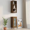 vidaXL Wall Cabinet Brown Oak 32.5x34.5x90 cm Engineered Wood
