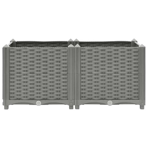 vidaXL Raised Bed 80x40x38 cm Polypropylene