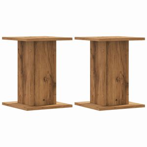 vidaXL Plant Stands 2 pcs Artisian Oak 30x30x40 cm Engineered Wood