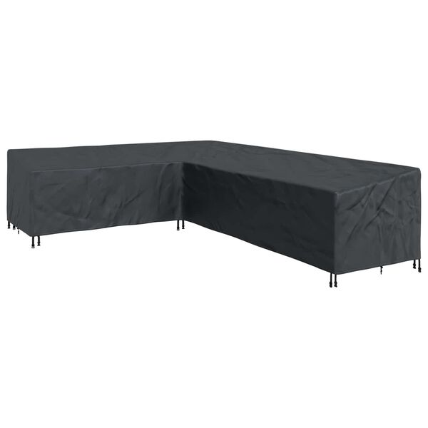 vidaXL Furniture Cover Black 355 x 275 x 80 cm 600D Oxford Fbric