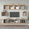 vidaXL 6 Piece TV Cabinet Set Sonoma Oak Engineered Wood