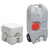 vidaXL Portable Camping Toilet and Water Tank Set