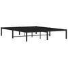 vidaXL Metal Bed Frame without Mattress Black 160x200cm