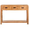vidaXL Console Table 110x40x76 cm Solid Acacia Wood Honey Finish