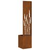 vidaXL Garden Privacy Screen Rusty 32 x 150 cm Weathering Steel