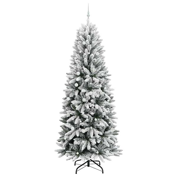 vidaXL Artificial Christmas Tree with 300 LEDs White 93 x 93 x 240 cm