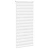 vidaXL Zebra Blind White 110x230 cm Fabric Width 105.9 cm Polyester