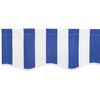 vidaXL Awning Replacement Fabric Blue and White 280 x 195 cm Polyester