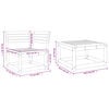 vidaXL 3 Piece Garden Sofa Set Impregnated Wood Pine