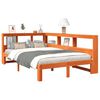 vidaXL Bookcase Bed without Mattress Wax Brown 120x200 cm Solid Wood Pine