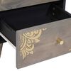 vidaXL Bedside Cabinet Grey 40 x 33 x 46 cm Solid Mango Wood