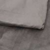 vidaXL Weighted Blanket with Cover Grey 150x200 cm 7 kg Fabric