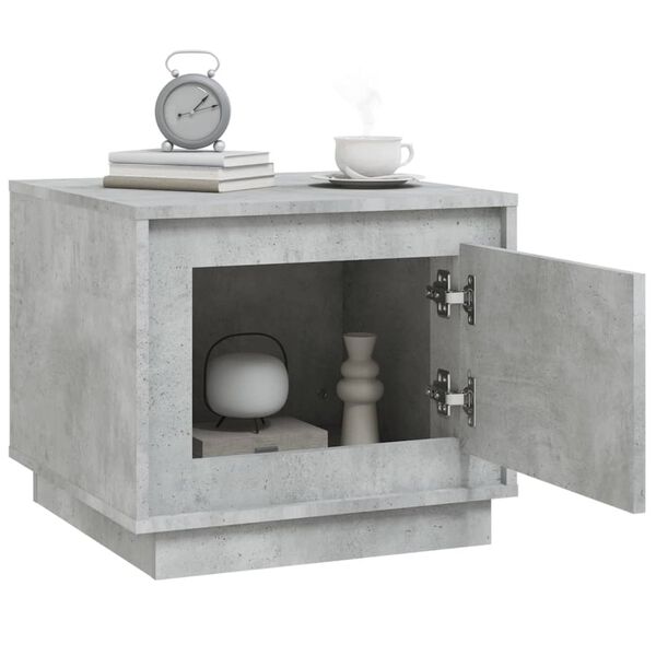 vidaXL Coffee Table Concrete Grey 51x50x44 cm Engineered Wood