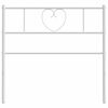 vidaXL Metal Replace Headboard White 75 cm