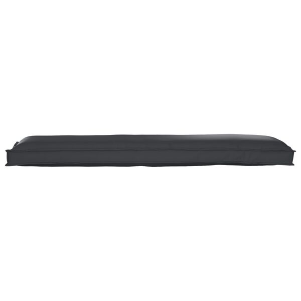 vidaXL Pallet Cushion Set 2 pcs Black 150 x 40 x 8 cm Fabric